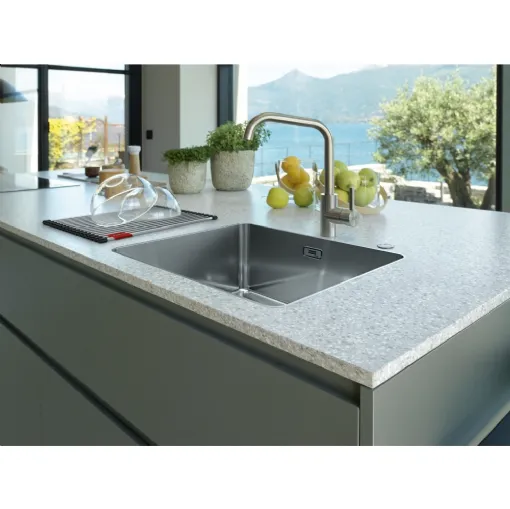 Lavello Mythos MYX 210 70 in acciaio inox satinato di Franke