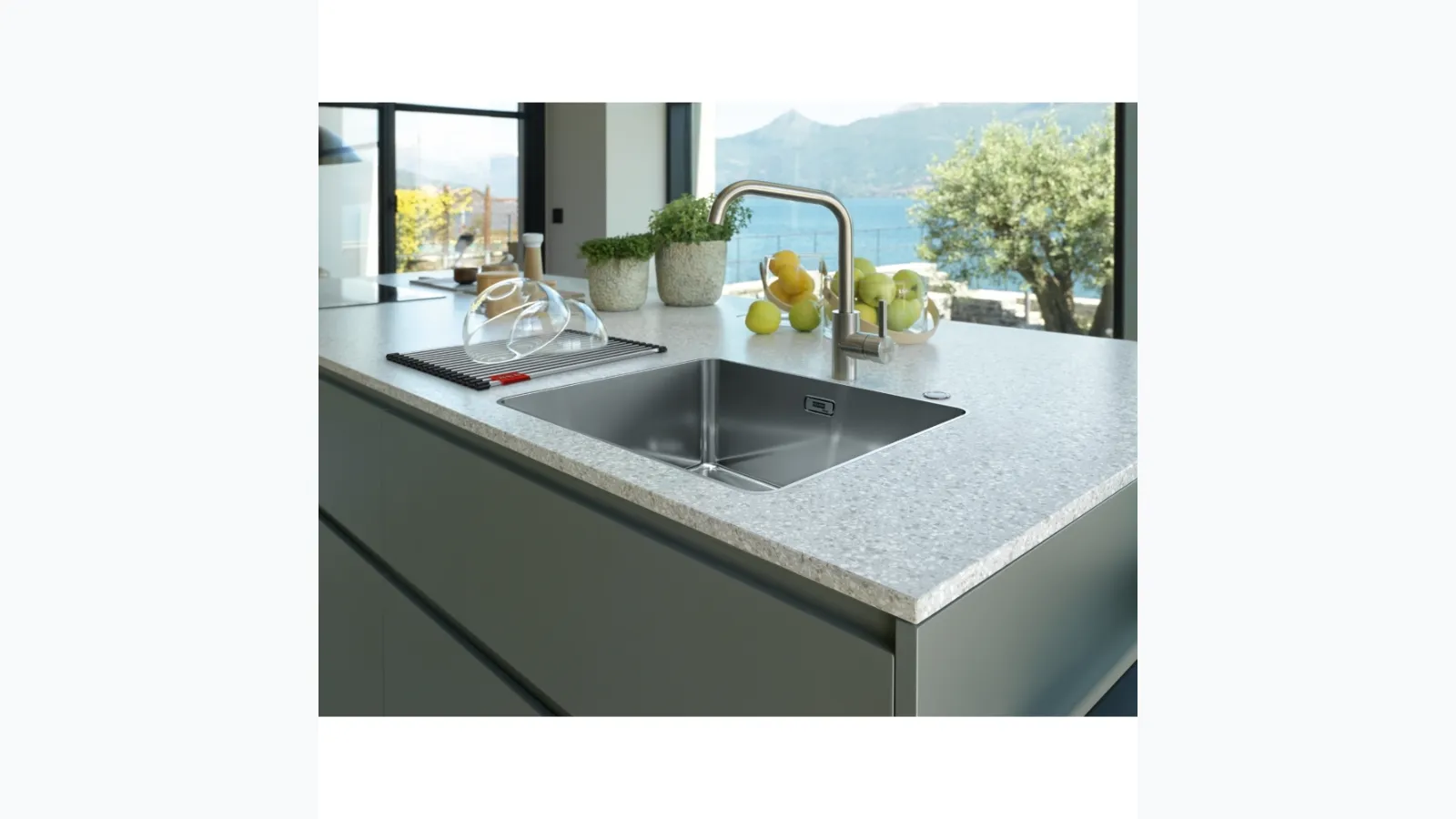 Lavello Mythos MYX 210 70 in acciaio inox satinato di Franke