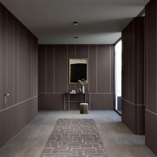 Armadio battente Style in Rovere Fumo di Olivieri